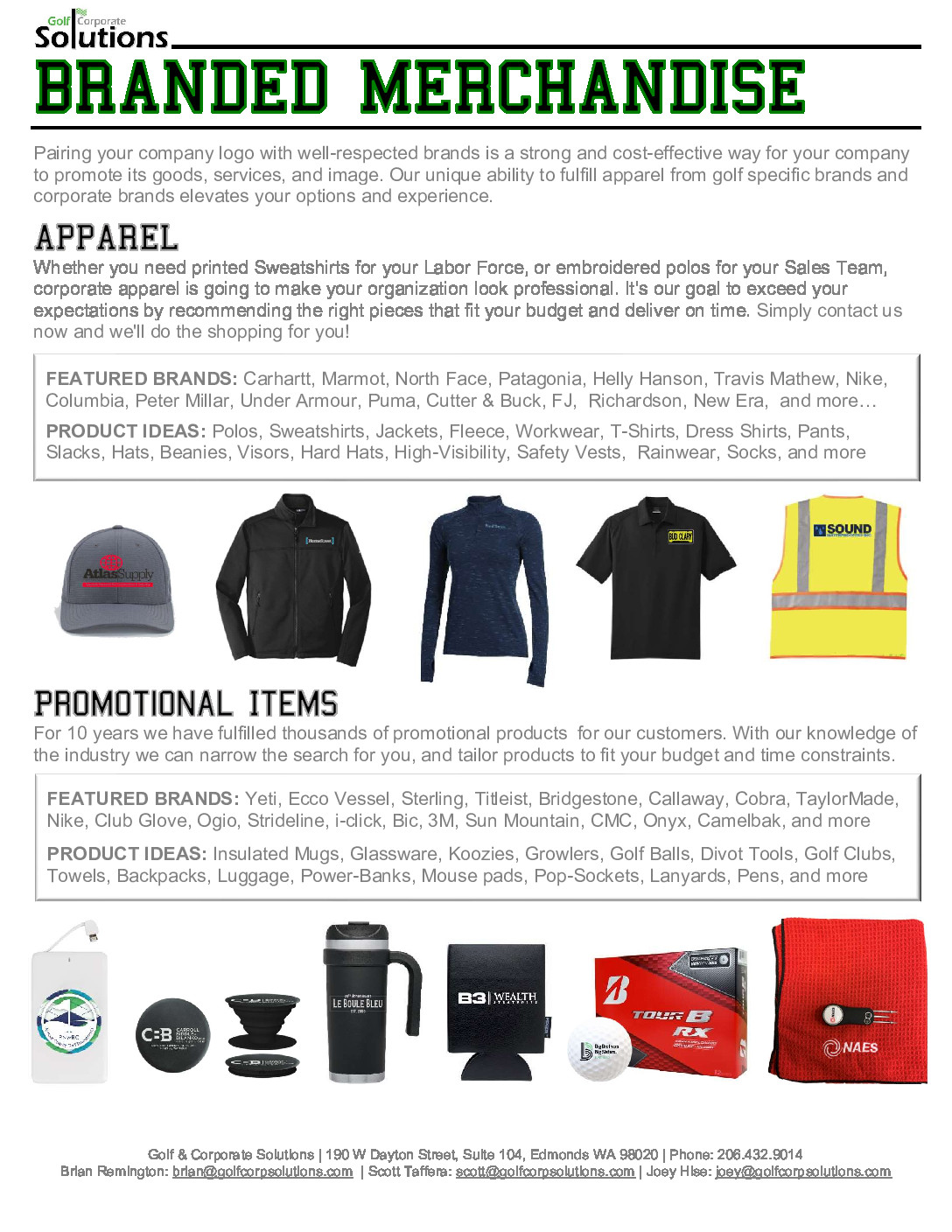 Branded Merchandise Flyer 